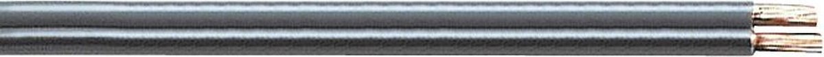 Luidspreker kabel (CU koper) - 2x 0,75mm² / grijs - 100 meter