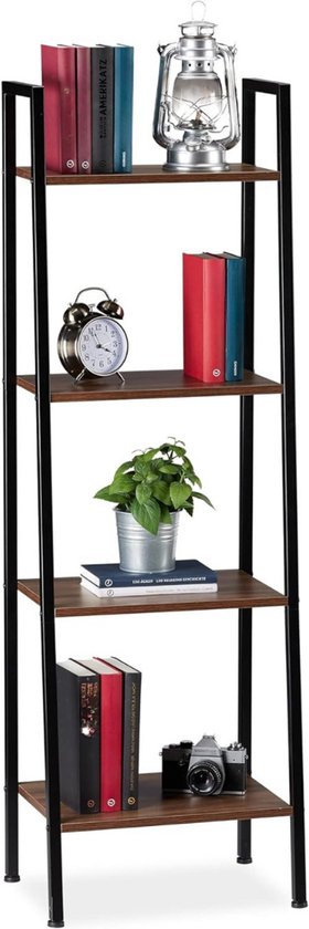 Zylo® Ladderrek - Ladderkast - Ladder Rek - Zwart - ‎32cm x 44cm x 136cm
