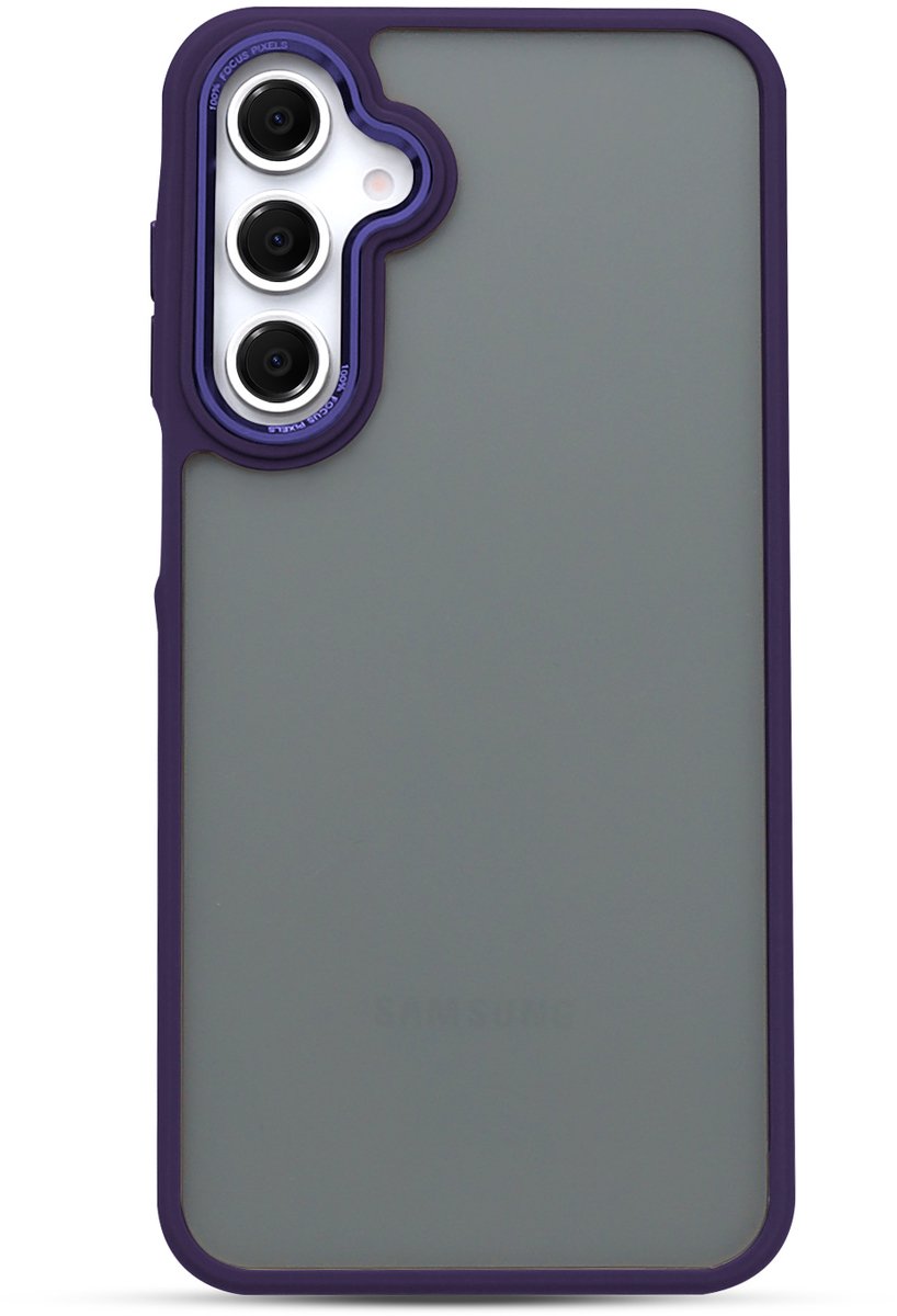 Casemania Hoesje Geschikt voor Samsung Galaxy A56 - Paars - Frame Back Cover