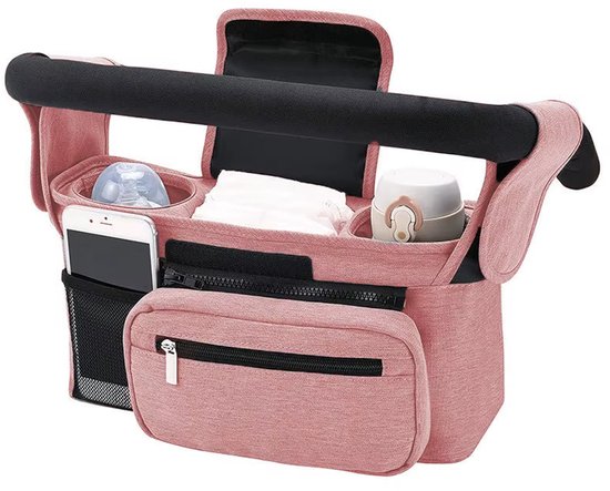 Organisateur De Poussette Spacieux Et Pratique - Sac De Rangement Pour Landau Et Buggy, Idéal Pour Parents