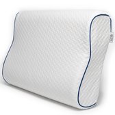 Bol.com Ella Orthopedisch Hoofdkussen tegen Nekklachten - Ergonomisch Hoofdkussen van Traagschuim - 40x60cm aanbieding
