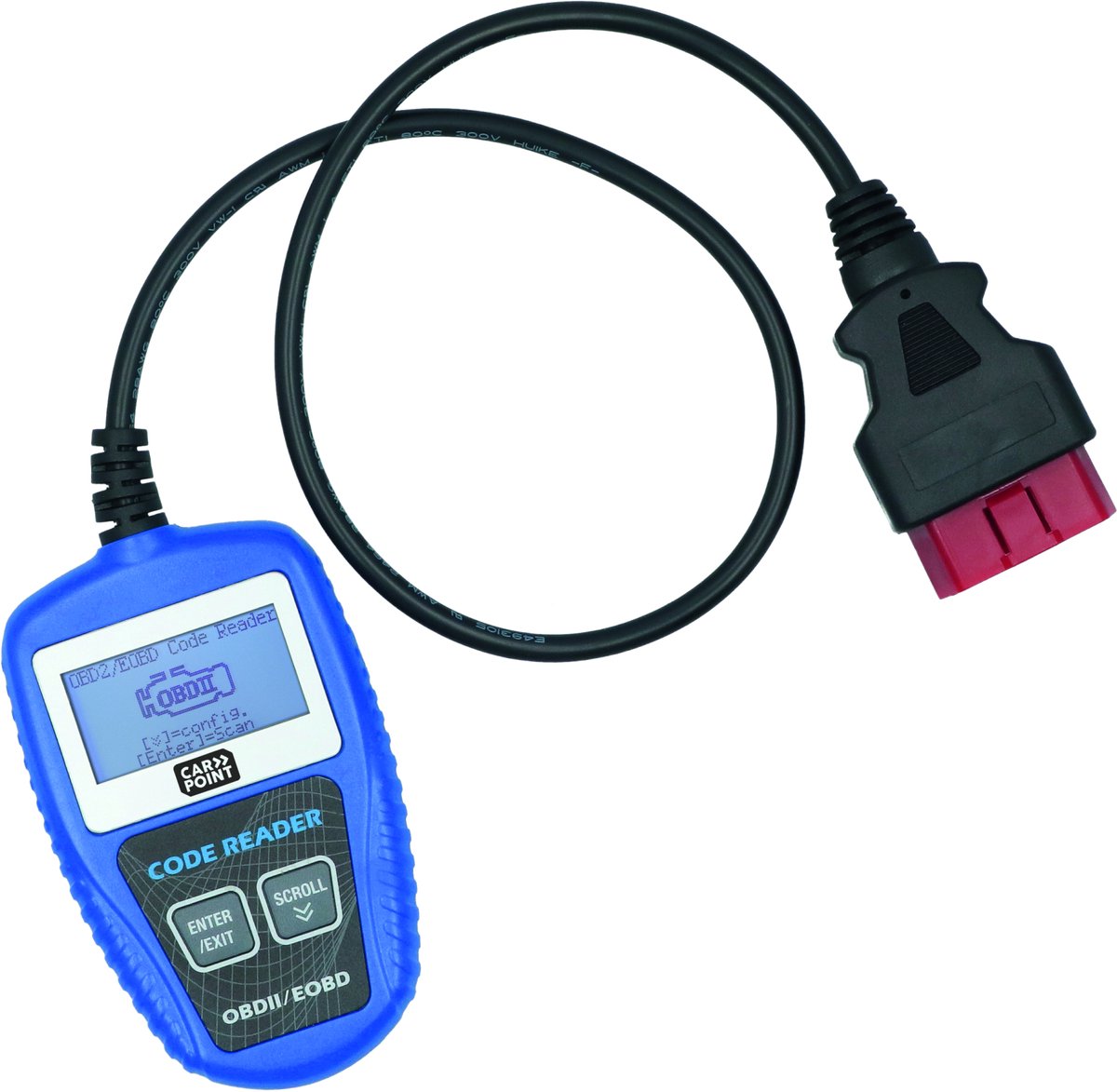 Carpoint OBD2 Scanner – Voor Auto’s vanaf 1996 – 2.2" LCD Display – Live Data & Foutcodes – Plug & Play