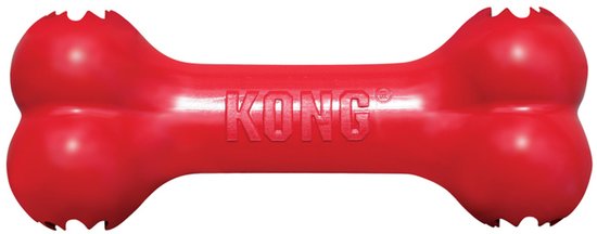 Kong Goodie Bone Medium 1 Pc - Jouet à Mâcher - 178 mm x 153 mm x 51 mm - Rouge