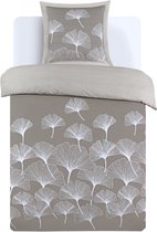 Vision GINKO - Omkeerbaar Dekbedovertrek 140x200cm met 1 bijhorende sloop - 1persoonsbed - 100% katoen