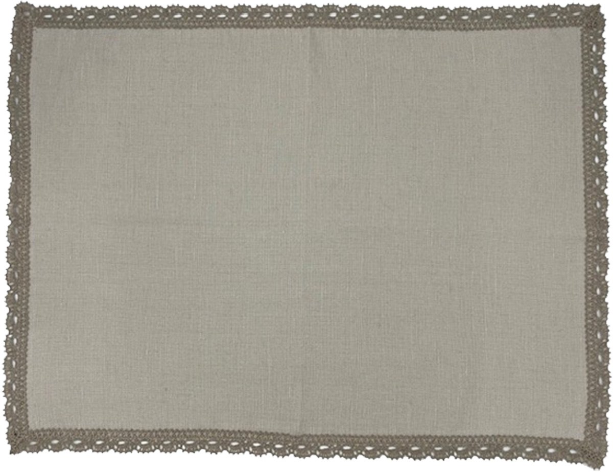 Himla Thea placemat - bone - 37 x 50 - Set van 4