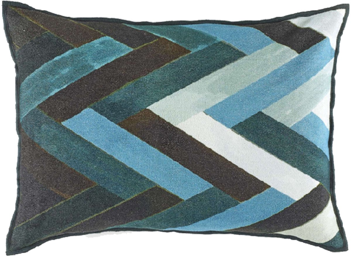 Woody kussen Elitis - stormy blue