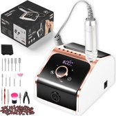 Beeperfect® Elektrische Nagelvijl Ultimate Edition - Nagelfrees - Manicure en pedicure set - 11 Bitjes en 100 Schuurrolletjes - Draadloos - 45.000RPM