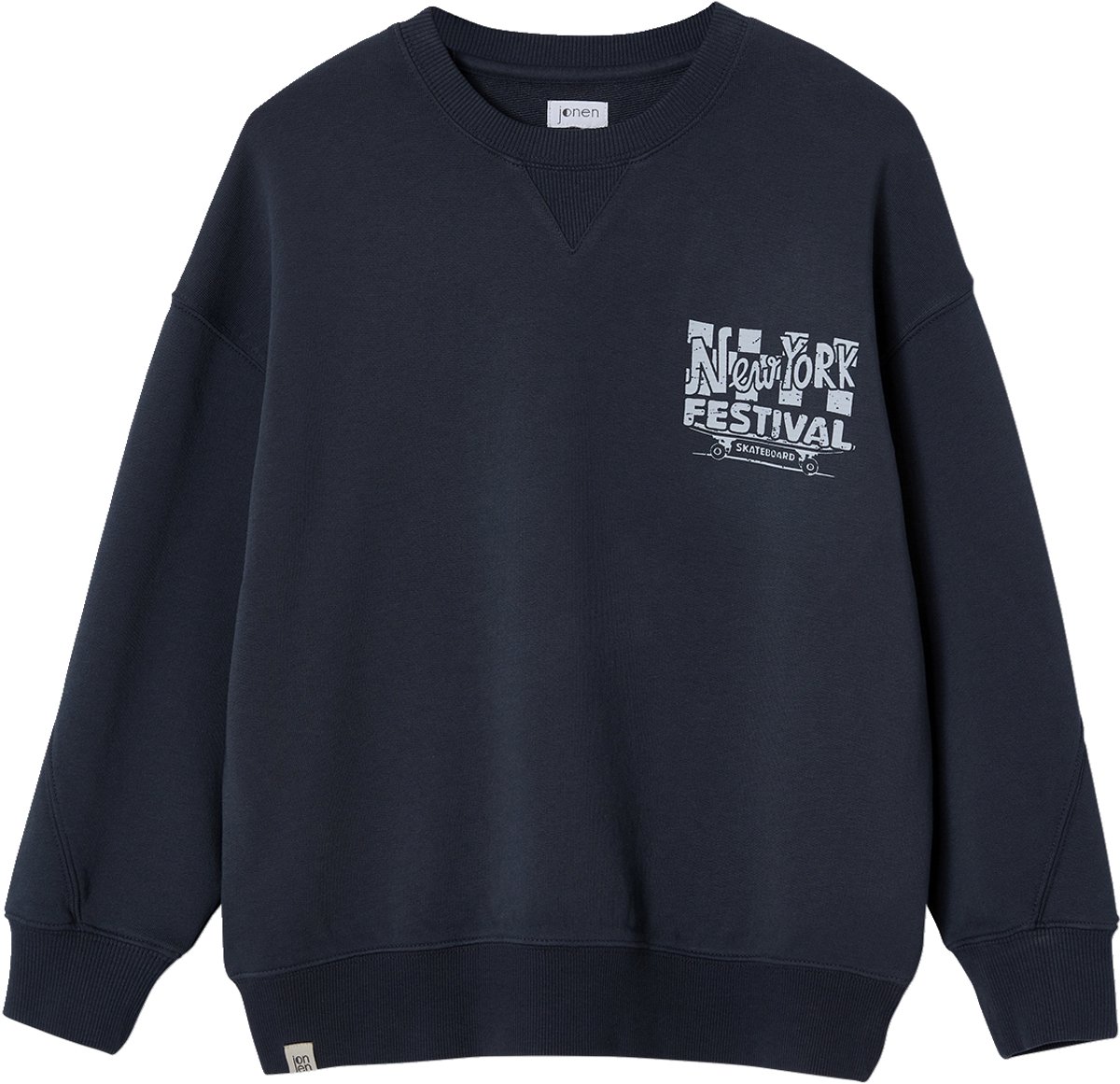 Jonen Losse sweater met een verbleekte look JONEN