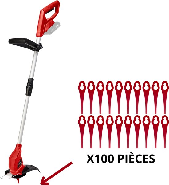 Reservemes geschikt voor Einhell GE-CT 18 Li GE-CT 18/24 Li - Kunststof mes voor kantentrimmer - Pak van 100 van Wolpcio — afbeelding 2