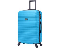 BlockTravel BlockTravel® Reiskoffer Groot 74L - Grote Koffer met 4 Spinnerwielen - Reiskoffer met Wielen - Rolkoffer - Valies - TSA-slot - Harde Koffer Lichtgewicht - Blauw