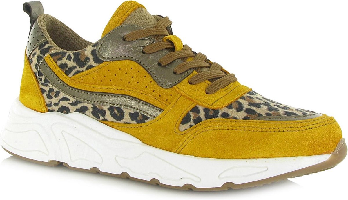 PS Poelman caroucet 01 - Veterschoenen Geel