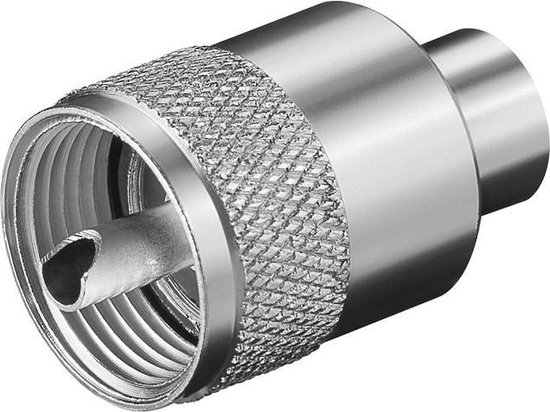 Goobay UHF Plug - UHF (m) - Max. Ø5.3mm - 75 Ohm - voor RG58/U kabels