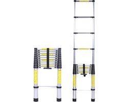 Imtex Telescopische Ladder - Telescoopladder 5m - Met Optilgrip - Softclose
