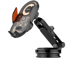 Draadloze Auto Telefoonhouder met Snellader – LDNIO MA30-1 | 15W Fast Wireless Charging Autolader - 360 graden