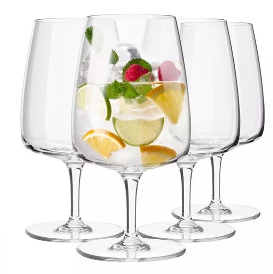 Krosno Verre à Eau Gin Jus | Lot de 12 | 430 ML | Collection Avant-Garde | Parfait la Maison, Les Restaurants, Les Fêtes | Lavable au Lave-vaisselle