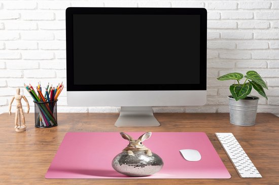 Bureau onderlegger 80x40 cm - Muismat Haas - Strik -Discobal - Bureaulegger xl - Desk mat beschermer - Computer muismatten