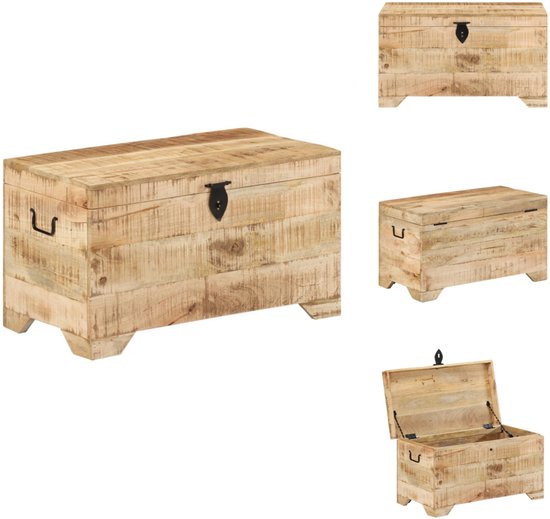 Houten Speelgoedkist Houten Schatkist Houten Kist Hout nr. 2 - Woonaccessoires