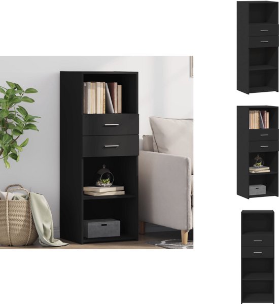 vidaXL Hoge kast 30x41x124 cm bewerkt hout wit, hoog dressoir, hoge keukenkast, hoge woonkamer kast, hoge kast woonkamer, dressoir hoog, kast hoge