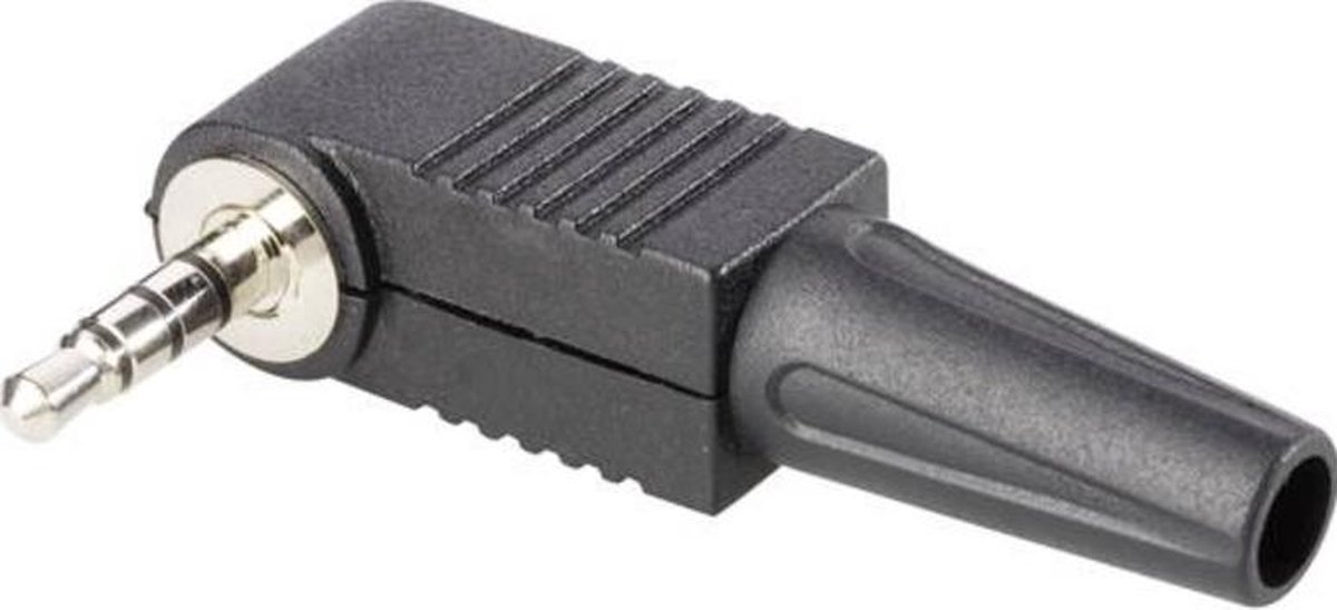 3,5mm Jack (m) connector plastic / haaks 4polig / stereo bol