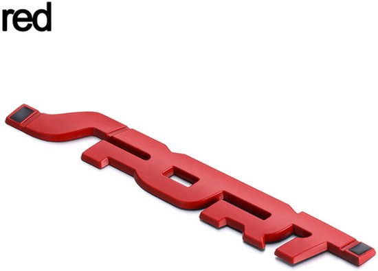 2 STKS 3D Metalen Sport Embleem Logo Kofferbak Achterklep Badge Decal Auto Sticker (Zwart