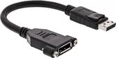 InLine DisplayPort (m) - DisplayPort (v) inbouw adapter - 4K - 0,20 meter
