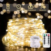 Merdoo Lichtsnoer Binnen en Buiten - Fairy Lights - 10 meter LED - Fairy Lights - Lampjes Slinger - Op Batterijen - Sfeerverlichting