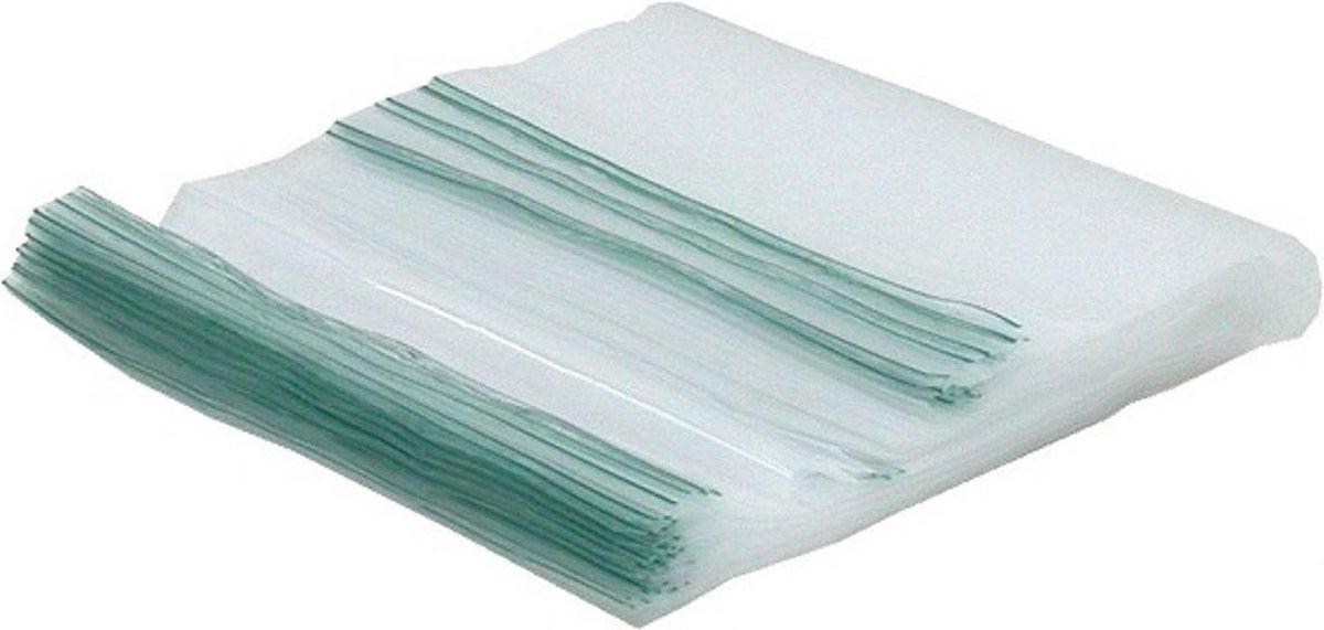 100x Gripzakjes 350x450mm 90 micron Zware kwaliteit met groene lijn