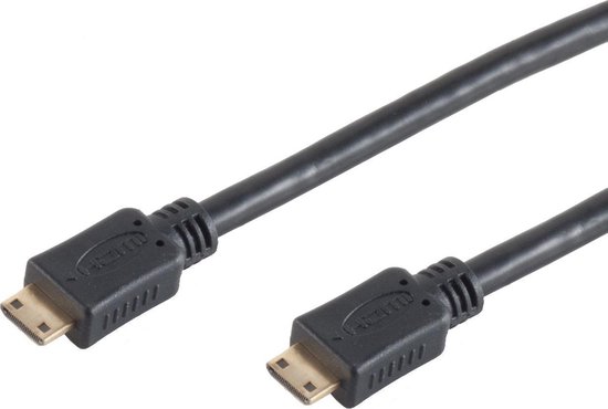 Mini HDMI - Mini HDMI kabel - versie 1.4 (4K 30Hz) - 5 meter | bol.com
