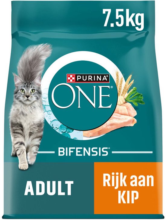 PURINA® ONE® Adult - Kattenbrokjes - Kip & Volkoren Granen - 7.5 kg