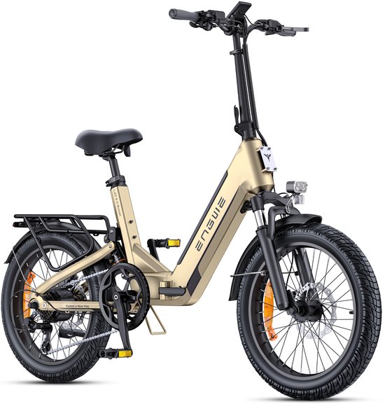 ENGWE L20 3.0 Boost Elektrische fiets 250W 135 km actieradius 48V 13.5Ah uitneembare accu 7 versnellingen hydra. schijfremmen 20