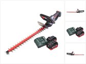 Taille-haie sans fil Metabo HS 18 LTX 65 18 V 63 cm + 2 batteries 8,0 Ah + chargeur
