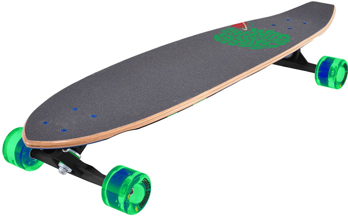 Street Surfing Cut Kicktail Longboard 36 inch Astronaut 91cm Groen