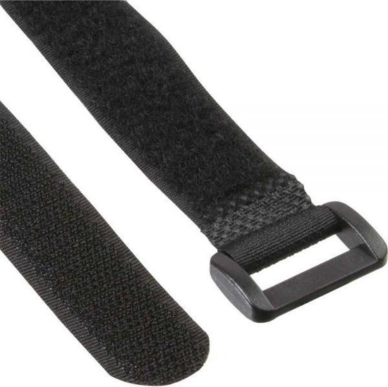 10x Inline klittenband met lus Zwart 20cm | bol.com