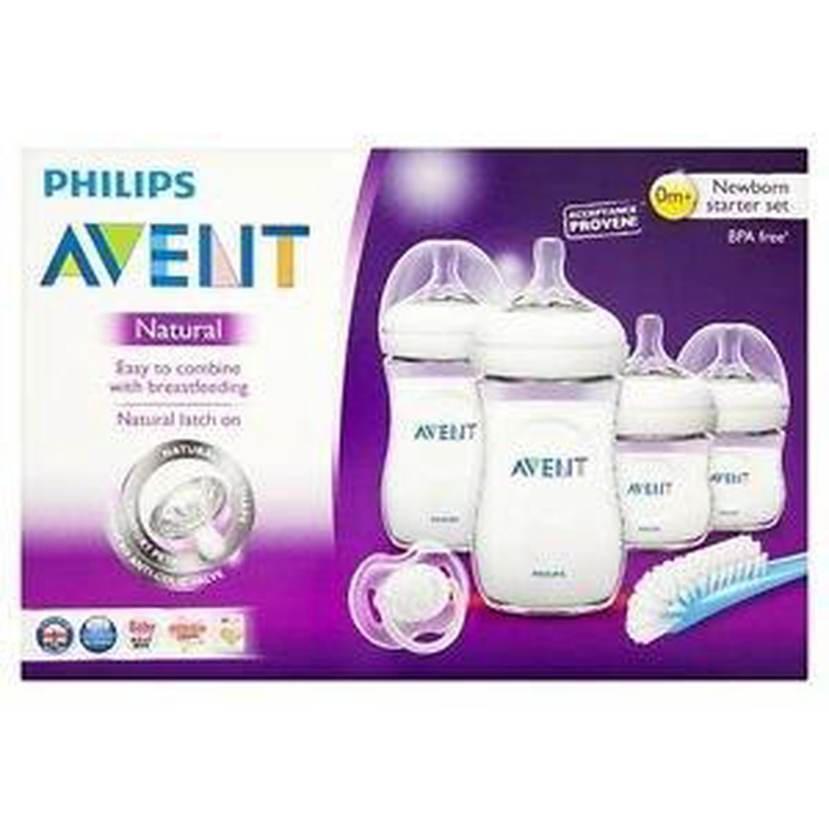 Philips Avent Natural SCD290/01 - Starterset voor pasgeborenen 0m+ - Wit |  bol.com