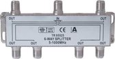 S-Impuls F splitter met 6 uitgangen / 5-1000 MHz