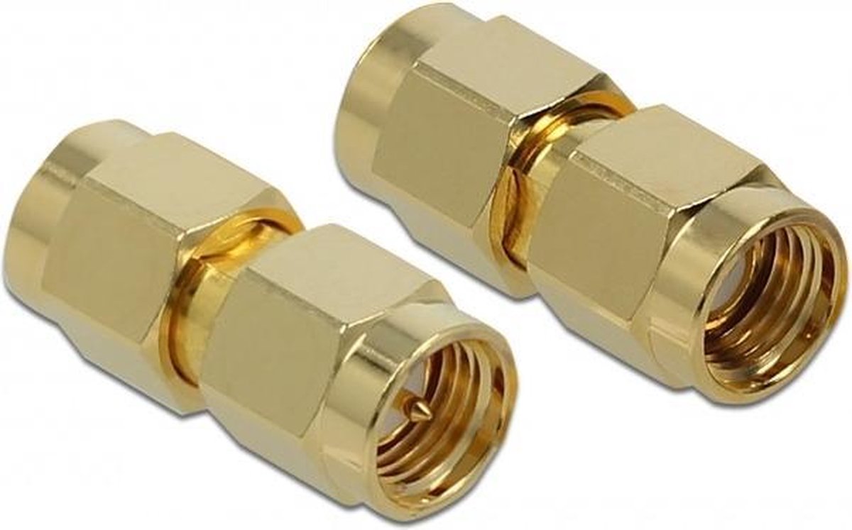 RP-SMA (m) - SMA (m) adapter - 50 Ohm / 10 GHz | bol.com