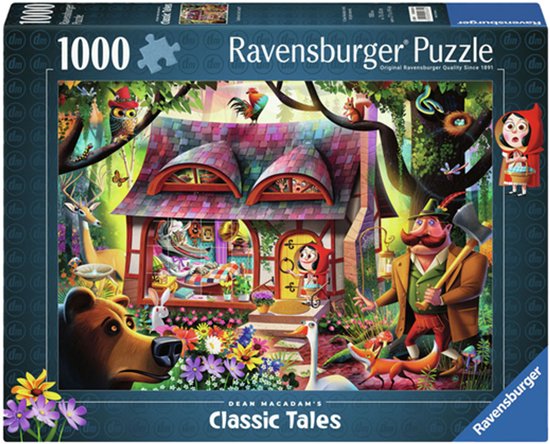 Ravensburger puzzel Roodkapje en de wolf - Legpuzzel - 1000 stukjes