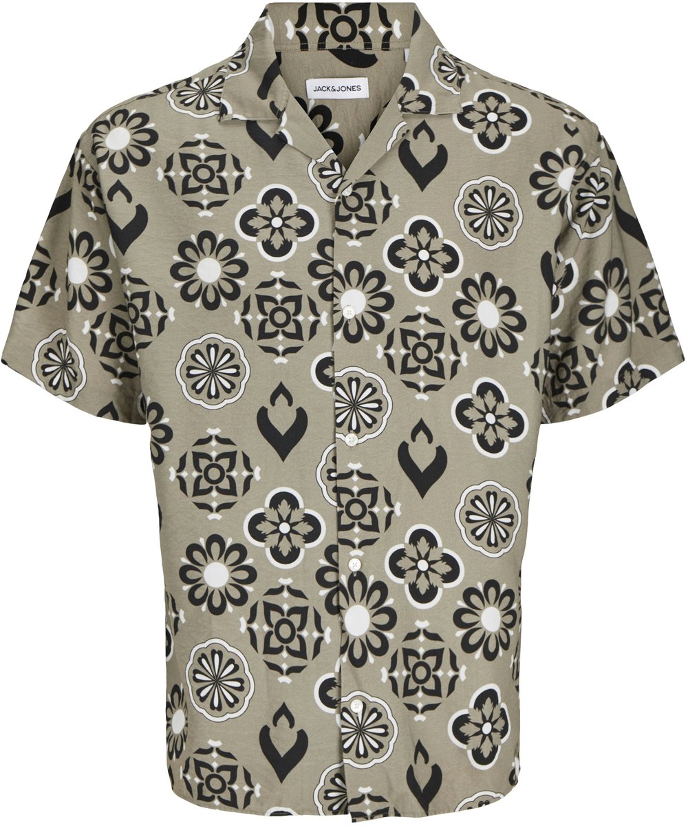 JACK&JONES - JJEURBAN EDGE RESORT SHIRT SS PLS - Mannen - Overhemden Maat 6XL