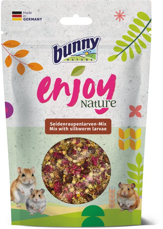Bunny Nature Enjoy Nature Mix Silkworm Larvae - 7 x 40 gr - Voordeelverpakking