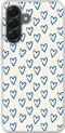 Motif Hartjes - Blauw - Beige