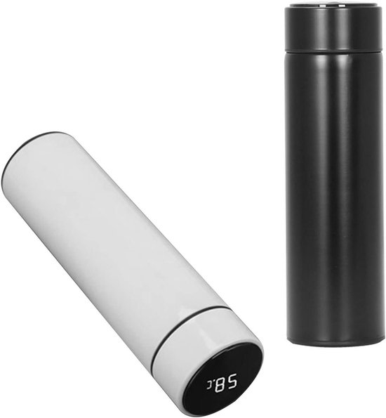 Thermosfles 500ml waterfles met LED-temperatuurweergave, vacuüm