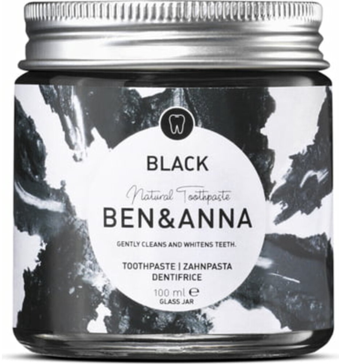 Ben & Anna Tandpasta Zwart - 3 x 100 gr - Voordeelverpakking