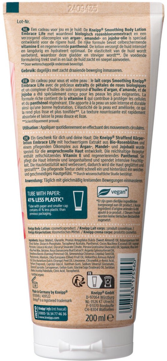 Goedkoopste 3x Kneipp Bodylotion Embrace Life 200 ml