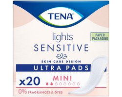 TENA - Sensitive Lights Ultra Pads Mini - 3 x 20 stuks - Voordeelverpakking