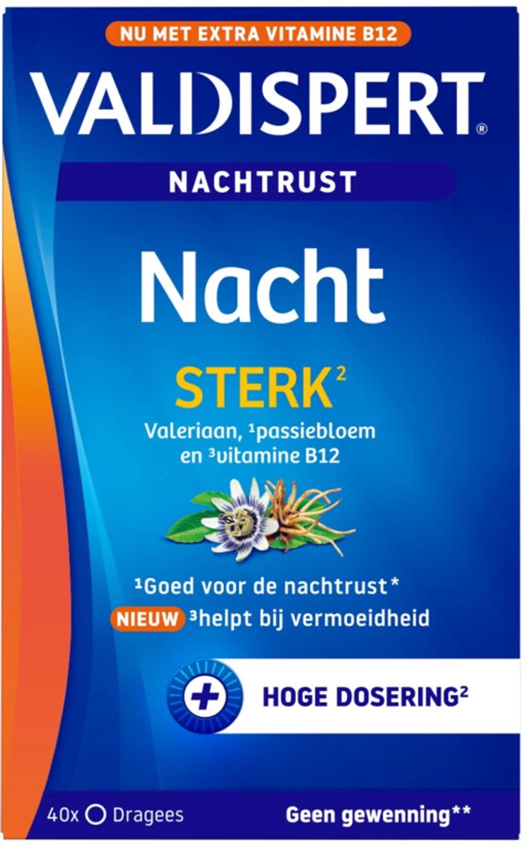 Valdispert Nacht Sterk - 2 x 40 tabletten - Voordeelverpakking