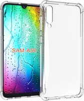 Ntech Hoesje Geschikt Voor Samsung Galaxy A50 Anti Shock Back hoesje