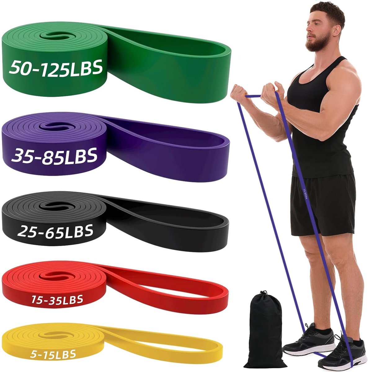 Logo van Weerstandsbanden Set - Fitness voor Powerlifting - Inclusief