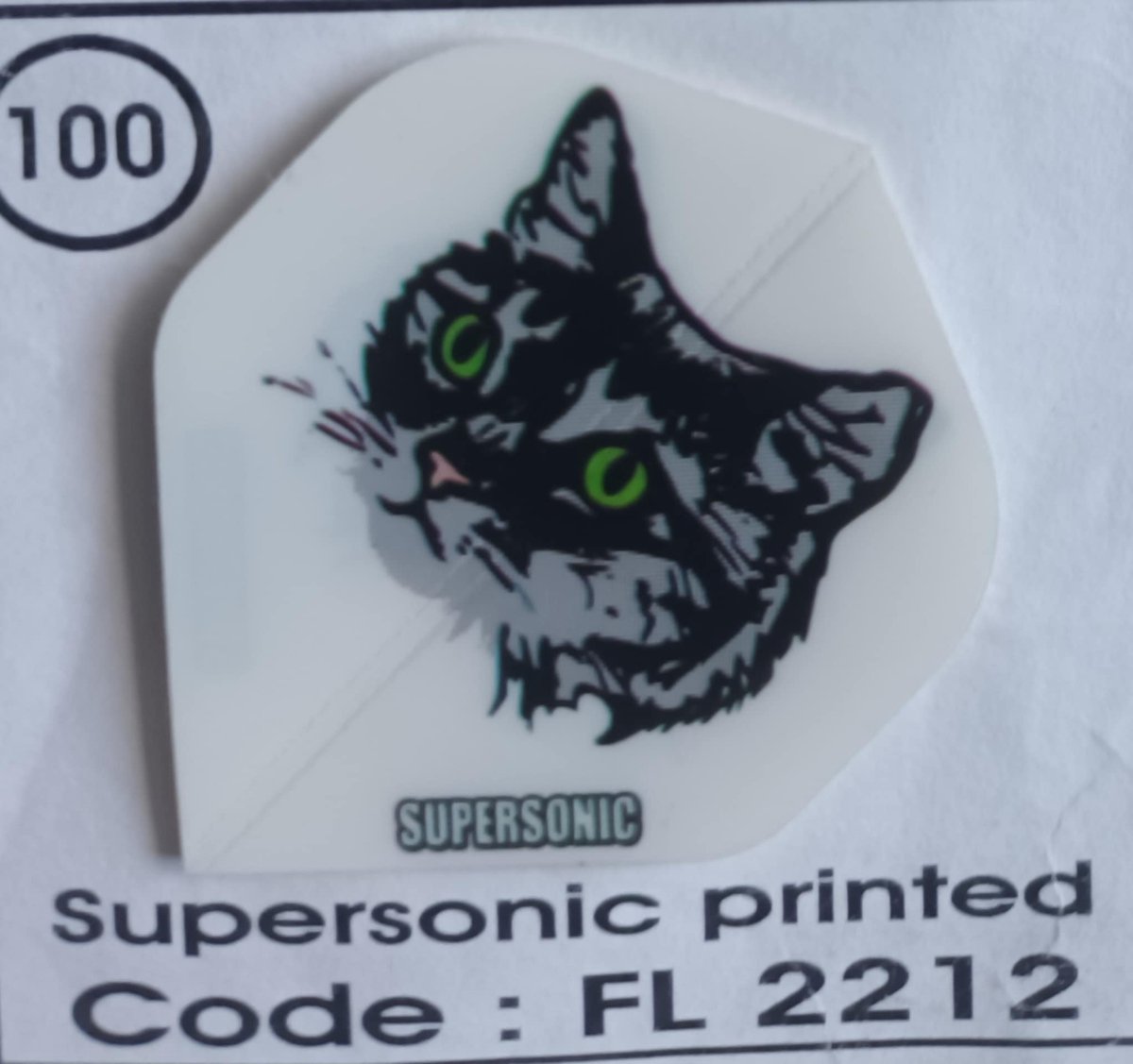 Dart Flights - 10 sets (30 stuks) - 100 micro - Supersonic - FL2212 - kat