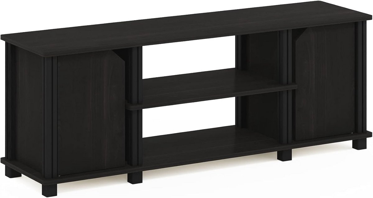 Stijlvol TV-meubel met Opbergruimte en Planken - Compact Entertainmentcentrum