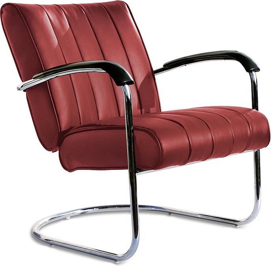 Bel Air Retro Lounge Chair LC-01 LTD Ruby